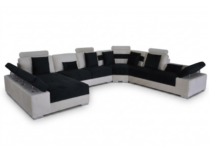Sofa Skórzana Kanapa Żywy krajobraz Narożnik Ustawić Design Nowoczesna Sofa Kształt U K5014 Nowość