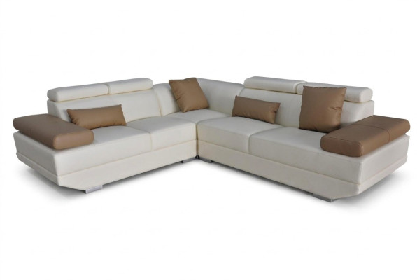 Skórzana sofa kanapa Żywy krajobraz Narożnik Ustawić nowoczesną designerską sofę dekoracyjną w kształcie litery L