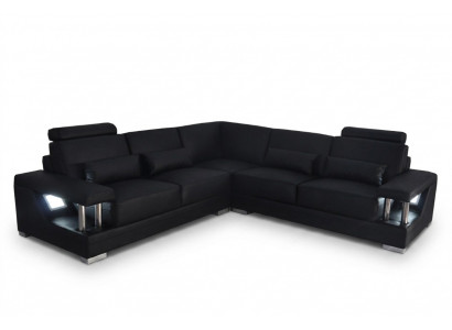 Skórzana sofa kanapa Żywy krajobraz Narożnik Deko Ustawić Design Nowoczesna sofa w kształcie litery L