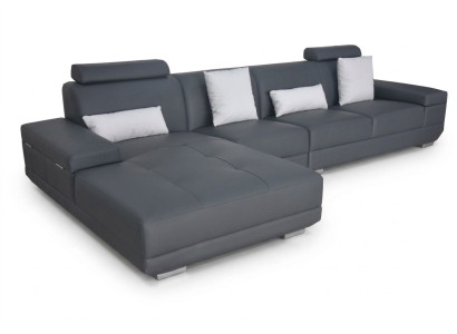 Skóra Couch Podkładka Siedziba Narożnik Ustawić Modern Design Sofy Żywy krajobraz