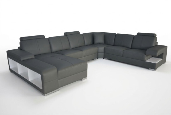 Skórzana Sofa Kanapa Żywy krajobraz Ustawić Design Nowoczesna Narożnik Sofa Kształt U Nowy G8028