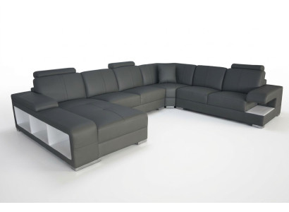 Skórzana Sofa Kanapa Żywy krajobraz Ustawić Design Nowoczesna Narożnik Sofa Kształt U Nowy G8028