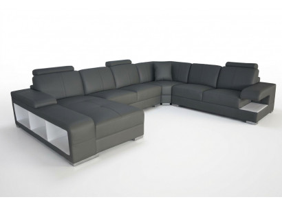 Skórzana Sofa Kanapa Żywy krajobraz Ustawić Design Nowoczesna Narożnik Sofa Kształt U Nowy G8028