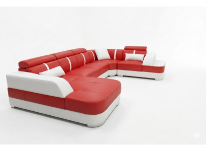 Design Narożnik Couch Siedziba Skóra Podkładka Narożnik Ustawić Żywy krajobraz Sofas New Sofa