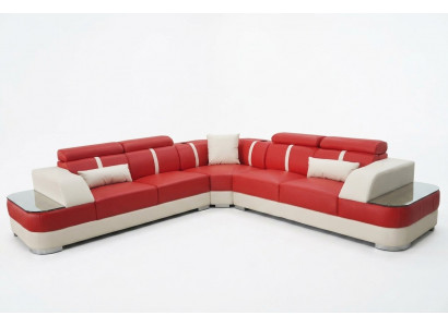 Skóra Sofa Żywy krajobraz Ustawić Design Nowoczesne Narożnik Sofy Luksusowe L-Shape G8026B
