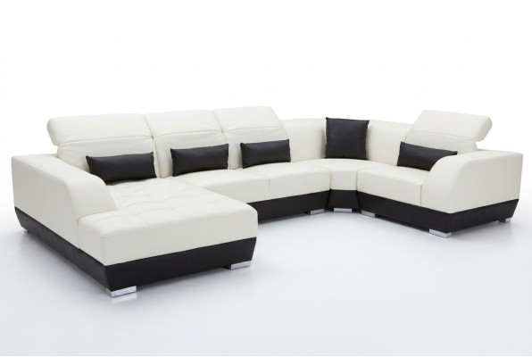 Luksusowa kanapa Żywy krajobraz U Shape Sofa Meble Podkładka Siedziba Ustawić Narożnik Kanapy