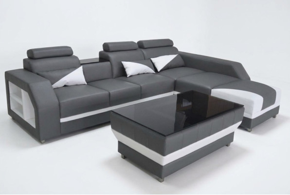 Skóra Narożnik Sofa Kanapa Ustawić Narożnik Sofy Kanapy Podkładka Żywy krajobraz