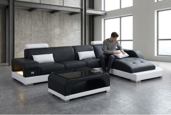 Narożnik Sofa Kanapa Podkładka Tabela Kanapy Sofy Żywy krajobraz Luksus Ustawić