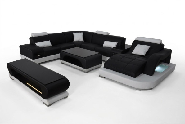 Sofa Couch Podkładka Siedziba Narożnik Nowoczesne kanapy U Shape Żywy krajobraz Ustawić New