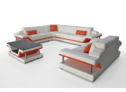 Narożnik Sofa Podkładka Kanapa Siedziba Narożnik Skóra Ustawić Żywy krajobraz Modern