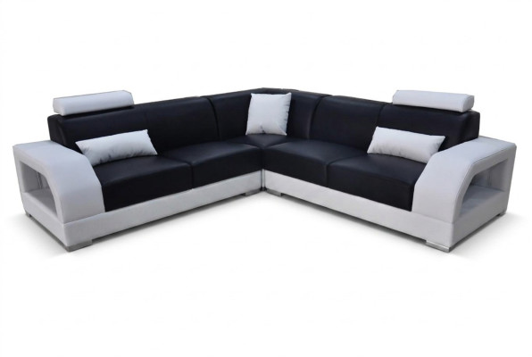 Kanapa XXL Narożnikowa kanapa Skóra Żywy krajobraz Ustawić Design Nowoczesna sofa w kształcie litery L G8001B