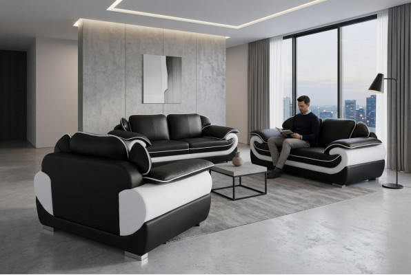 Living Couch Skóra Sofa Podkładka Ustawić Narożnik Sofy Siedziba Obcios Nowy Krajobraz