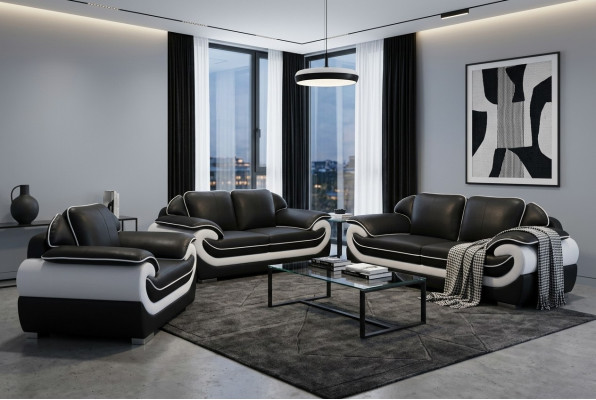 Living Couch Skóra Sofa Podkładka Ustawić Narożnik Sofy Siedziba Obcios Nowy Krajobraz