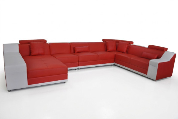 Living Skóra Sofa Krajobrazowa Kanapa Podkładka Ustawić Narożnik Sofy Siedziba Obcios Nowe