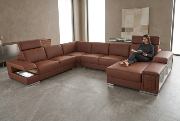Żywa atmosfera w designerskiej kanapie Narożnikowej w kształcie litery U