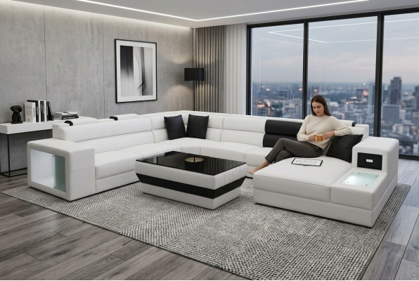 Design Podkładka Skóra Narożnik Skóra Siedziba Sofa Podkładka Narożnik Living Landscape