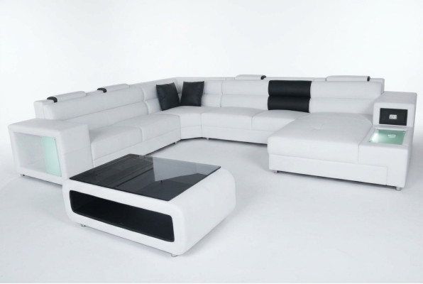 Design Skóra Podkładka Narożnik Skóra Siedziba Sofa Podkładka Narożnik Living Landscape Pokój Nowy
