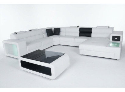 Design Skóra Podkładka Narożnik Skóra Siedziba Sofa Podkładka Narożnik Living Landscape Pokój Nowy