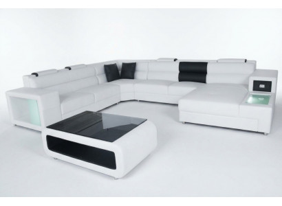 Design Skóra Podkładka Narożnik Skóra Siedziba Sofa Podkładka Narożnik Living Landscape Pokój Nowy