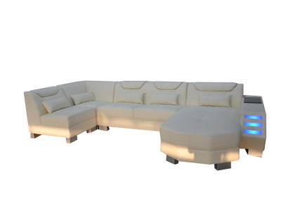 Designerska kanapa Narożnik Skóra Podkładka Narożnik Sofa Podkładka Krajobraz Pokój Skóra Siedziba