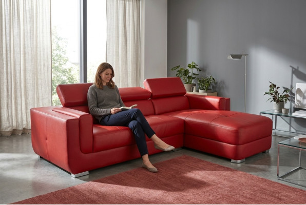 Design Skóra Podkładka Siedziba Narożnik Skóra Narożnik Krajobraz Pokój New Living Sofa Podkładka