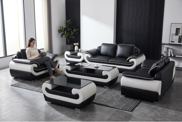 Sofa Kanapa Siedziba Podkładka Kompletny Zestaw Ustawić 3+2+1 Sofy Designerskie Kanapy