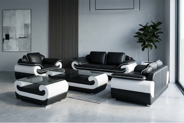 Sofa Kanapa Siedziba Podkładka Kompletny Zestaw Ustawić 3+2+1 Sofy Designerskie Kanapy