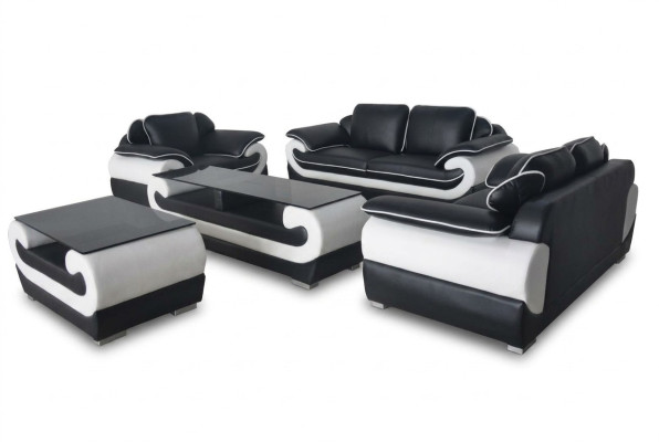 Sofa Kanapa Siedziba Podkładka Kompletny Zestaw Ustawić 3+2+1 Sofy Designerskie Kanapy