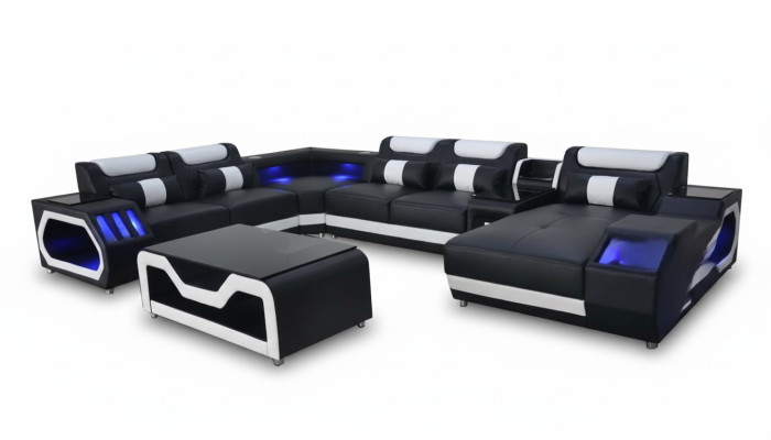 Design Skóra Podkładka Siedziba Narożnik Krajobraz Pokój Nowa Sofa Living Podkładka