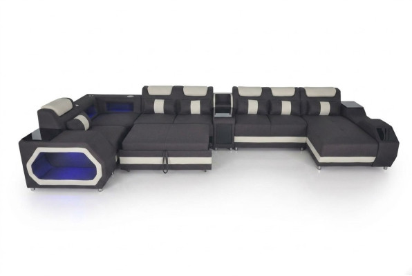 Design Skóra Podkładka Siedziba Narożnik Pokój Living Sofa Narożnik Sofy Funkcja łóżka Sleep