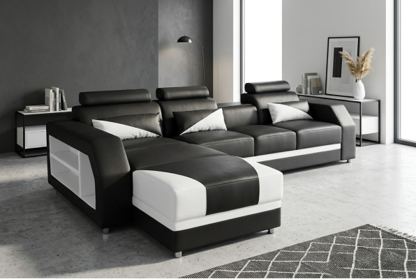 Design Skóra Podkładka Siedziba Pokój Narożnik Sofa Ustawić Designer