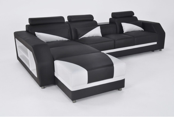 Design Skóra Podkładka Siedziba Pokój Narożnik Sofa Ustawić Designer