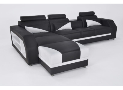 Design Skóra Podkładka Siedziba Pokój Narożnik Sofa Ustawić Designer