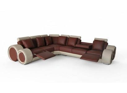 Design Skóra Podkładka XXL Siedziba Pokój Sofa Kanapa Designer Narożnik Ustawić