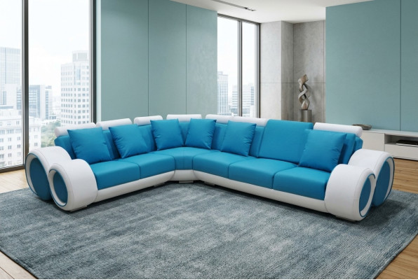 Design Skóra Podkładka XXL Siedziba Pokój Narożnik Living Sofa Couch Designer