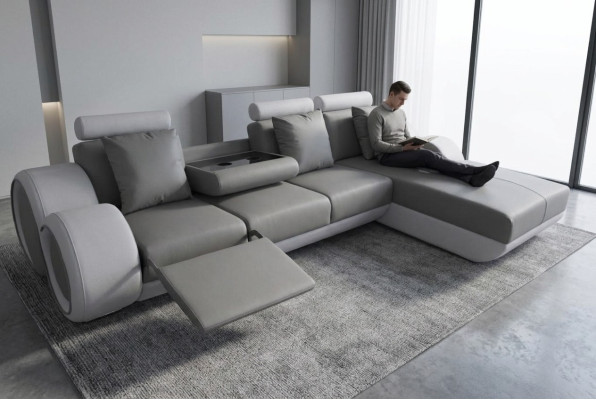 Design Sofa Kanapa Narożnik Skóra Narożnik Ustawić Narożnik Krajobraz Podkładka L Kształt