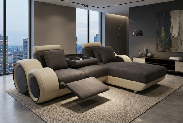 Design Couch Narożnik Sofa Skóra Narożnik Ustawić Narożnik Krajobraz Podkładka L Shape