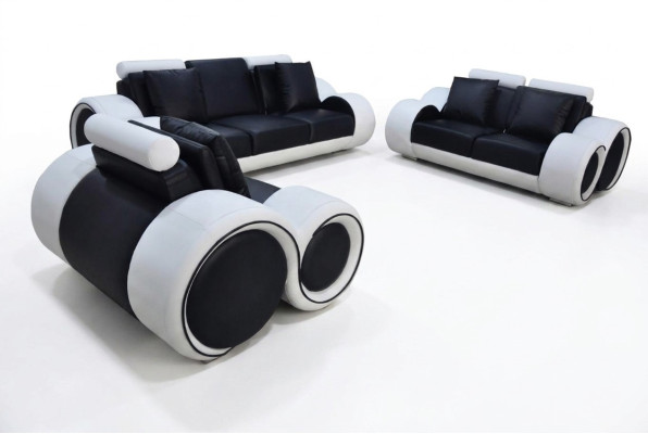 Sofa Kanapa Ustawić Siedziba Podkładka Kompletny Zestaw 3+2+1 Sofy Kanapy Designer