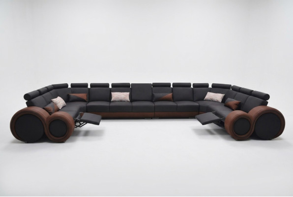 Kanapa XXL Duża Narożnik Sofa Skóra Narożnik Ustawić Krajobraz Narożnik Podkładka Living