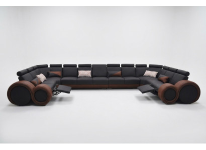 Kanapa XXL Duża Narożnik Sofa Skóra Narożnik Ustawić Krajobraz Narożnik Podkładka Living