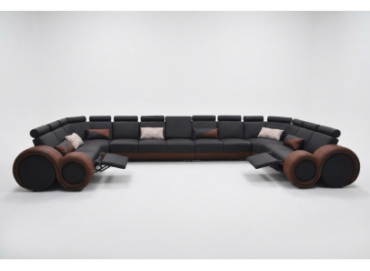 Kanapa XXL Duża Narożnik Sofa Skóra Narożnik Ustawić Krajobraz Narożnik Podkładka Living