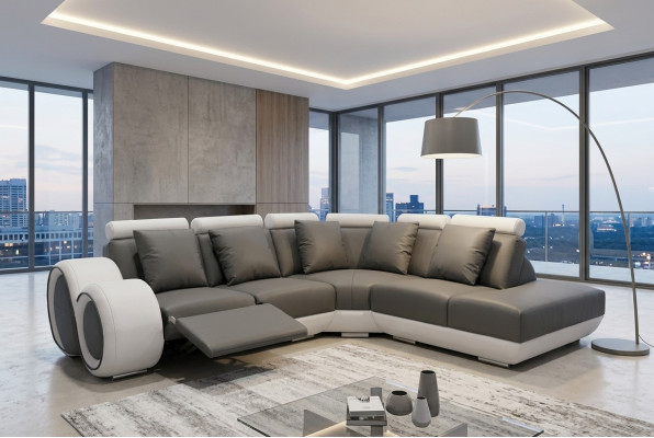 Kanapa Narożnik Sofa Skóra Narożnik Ustawić Narożnik Krajobraz Podkładka Design Living