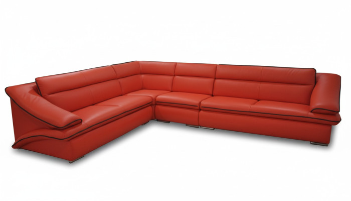 Design Skóra Podkładka Siedziba Narożnik Skóra Narożnik Krajobraz Pokój Nowa Sofa