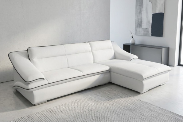 Narożnik Sofa Skóra Kanapa Narożnik Ustawić Narożnik Krajobraz Podkładka Design Living L Shape