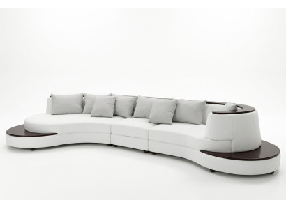 Luxury Living Narożnik Skóra Ustawić Podkładkę XXL Duża Sofa Kanapa U Kształt Narożnik