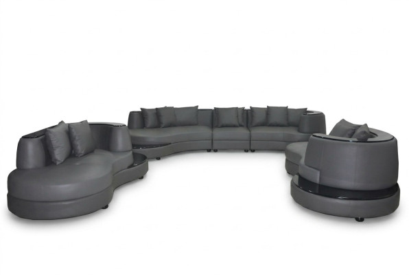 Luxury Living Narożnik Skóra Deko Ustawić Krajobraz Podkładka Narożnik XXL Duża Sofa