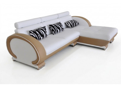 Narożnik Sofa Skóra Kanapa Narożnik Ustaw Living Narożnik Krajobraz L Shape Design Podkładka Nowość