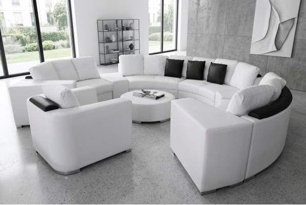 Okrągły Narożnik Sofa Kanapa XXL Duża Okrągły Kanapa Żywy krajobraz U Shape Okrągły Podkładka Nowość