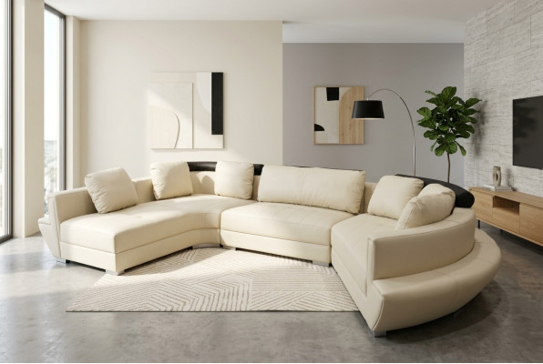 Okrągły Narożnik Sofa Kanapa Podkładka XXL Duża Okrągły Kanapa Żywy krajobraz U Form A1137