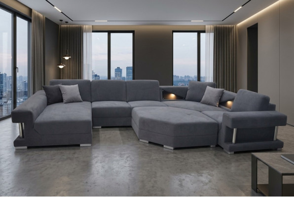 Narożnik Sofa Couch Podkładka Narożnik Living Pokój Landscape Designer CouchesTextil A1131